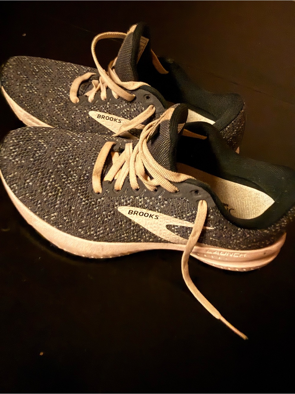 Brooks Women’s Athletic Shoes in Black and Beige